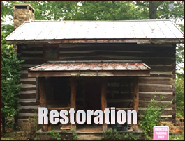 Historic Log Cabin Restoration  Ulmer,  South Carolina